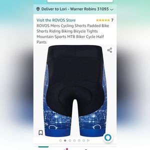 NEW ROVOS Cycling Shorts~Men's~Athletic Apparel~Small~NWT